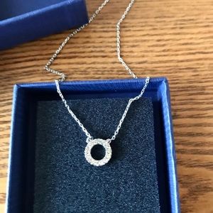 Swarovski Crystal Infinity Circle Necklace